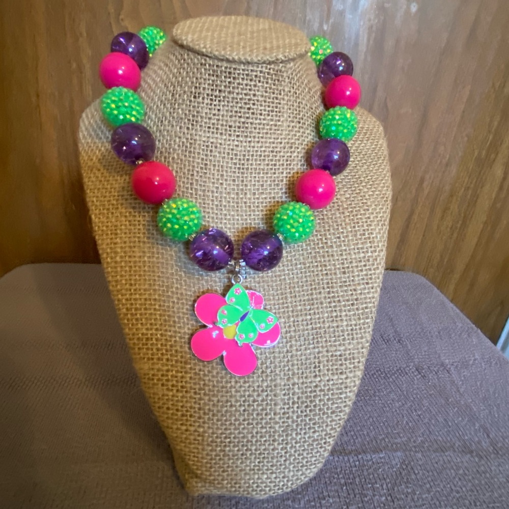 Butterfly Bubblegum Necklace